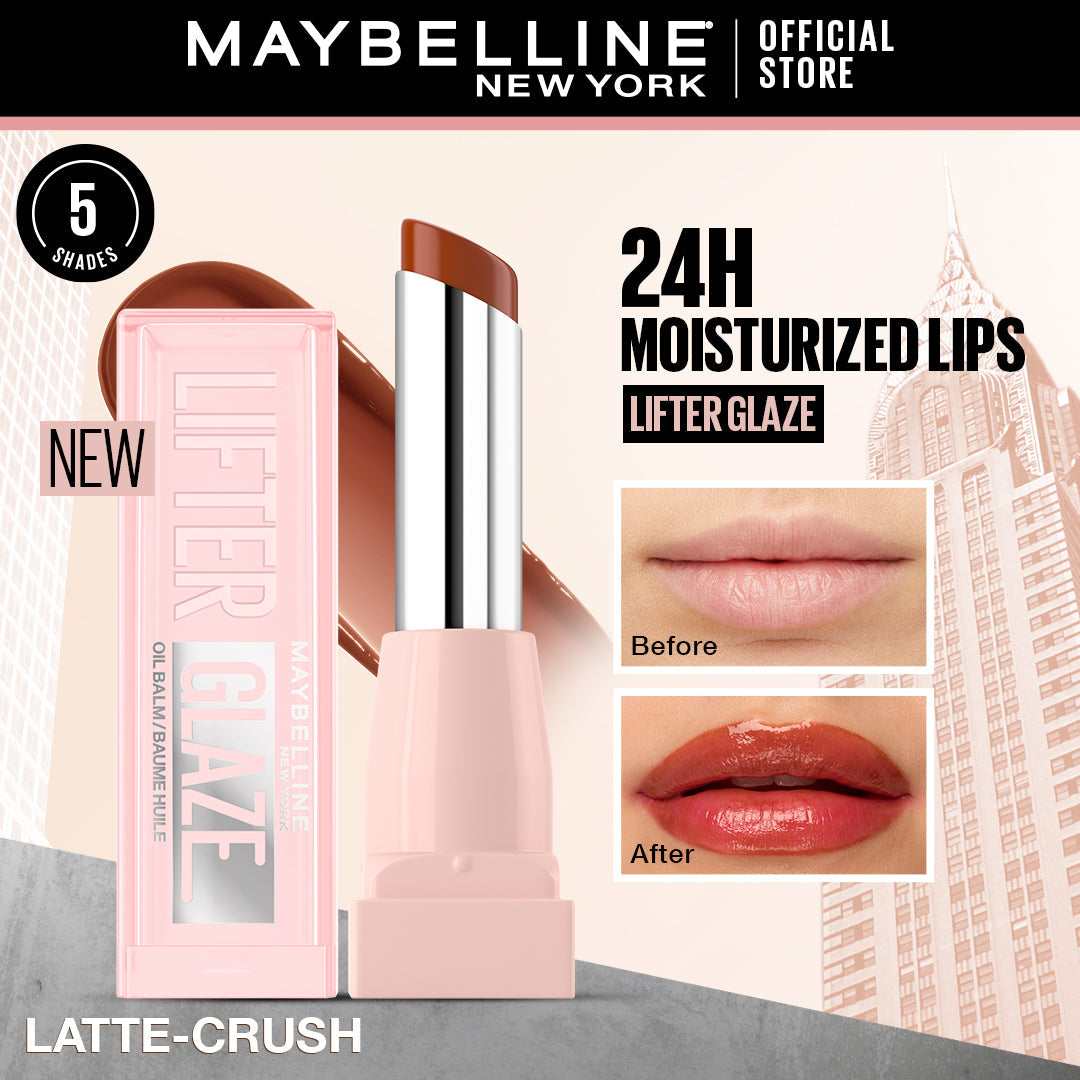 Maybelline Lifter Glaze, Tinted Lip Oil Balm with cherry extract - 24Hr Hydrated Lips image 13