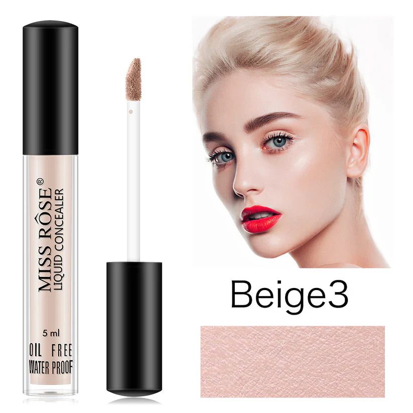 Miss Rose Liquid Concealer Oil Free - 5Ml how to use steps