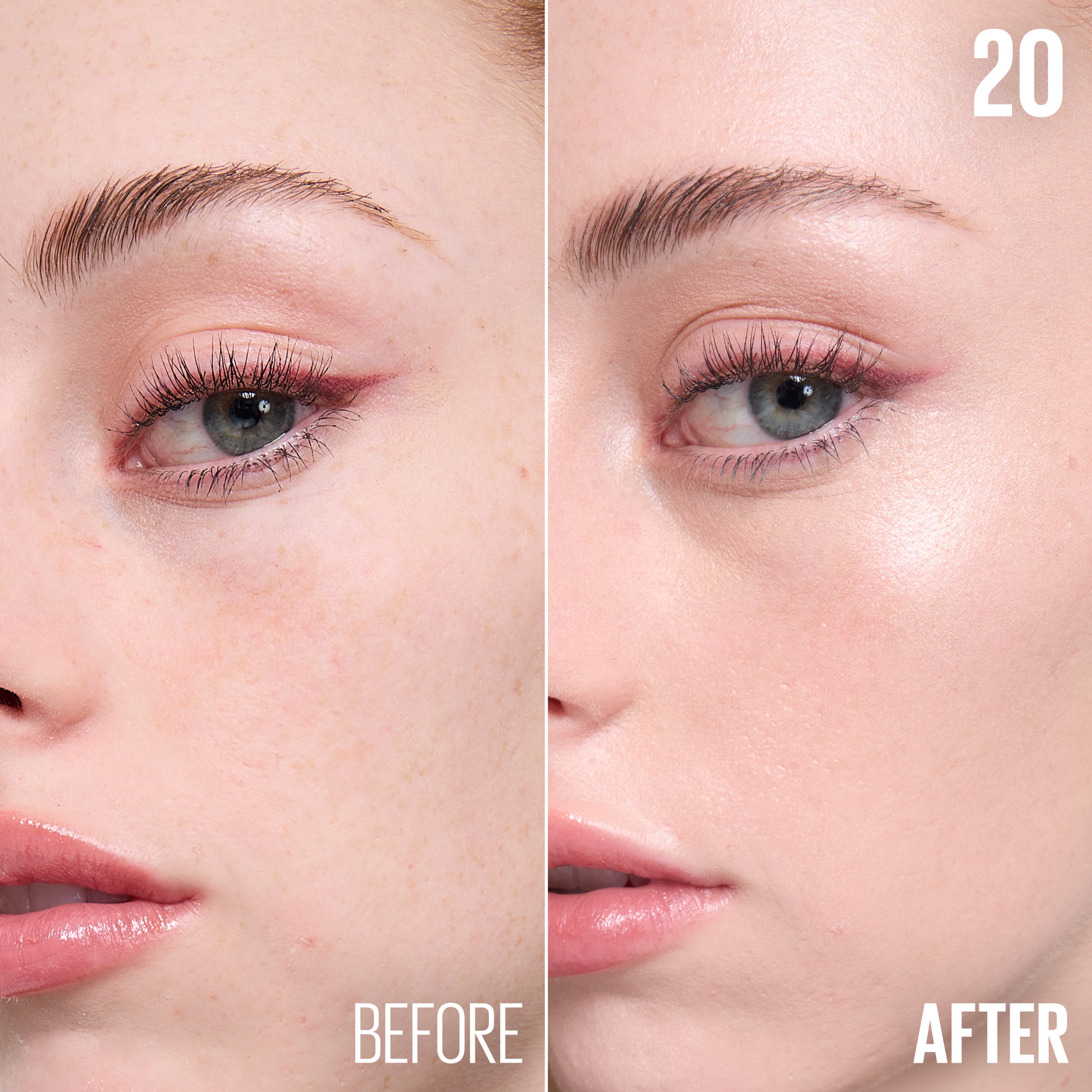 Maybelline - Fit Me BB Nude Cream before after skin results