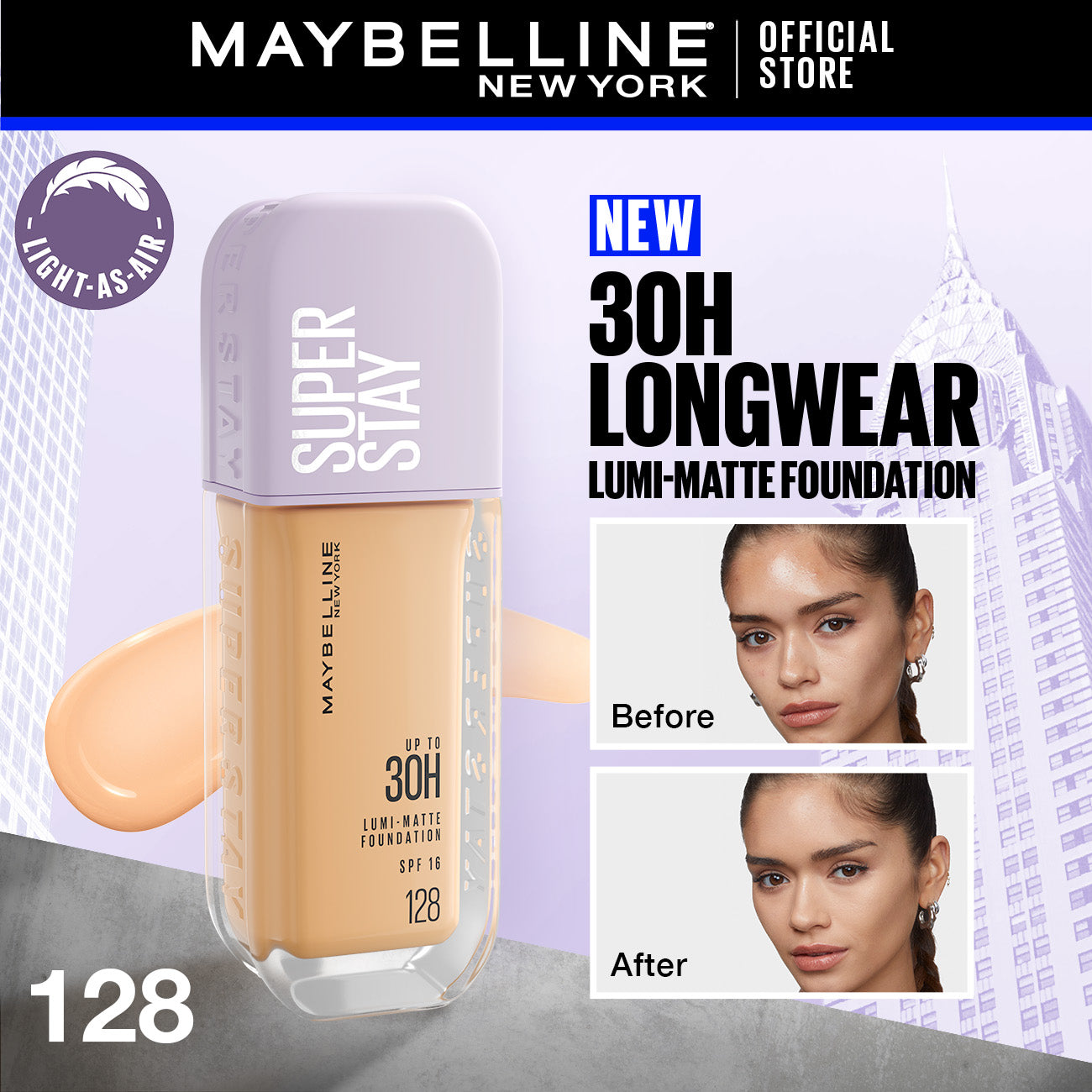 Maybelline New York Super Stay Up to 30hr Lumi Matte Foundation image 14