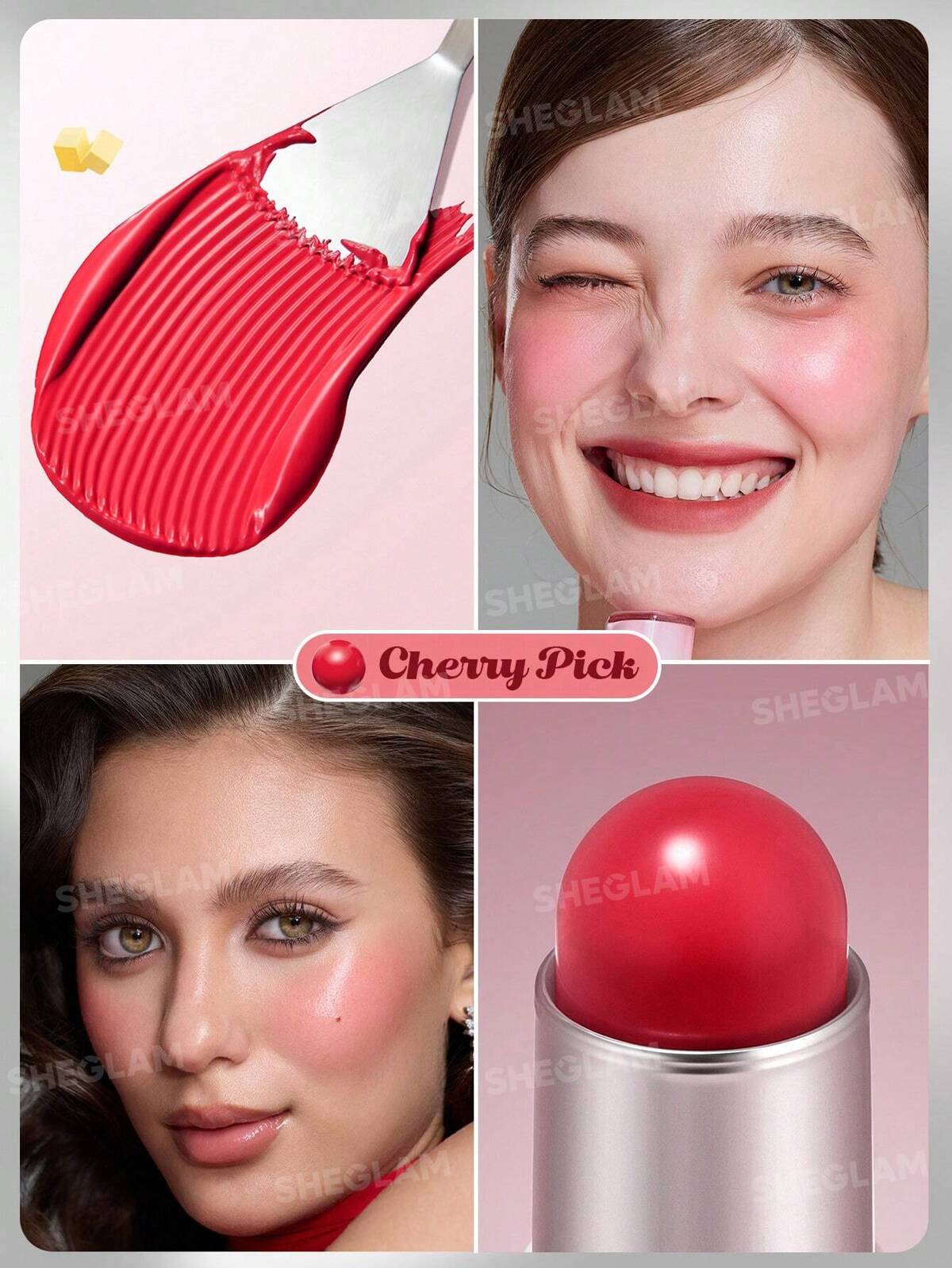Sheglam - Buttery Bliss Blush Stick - 6G jar close up