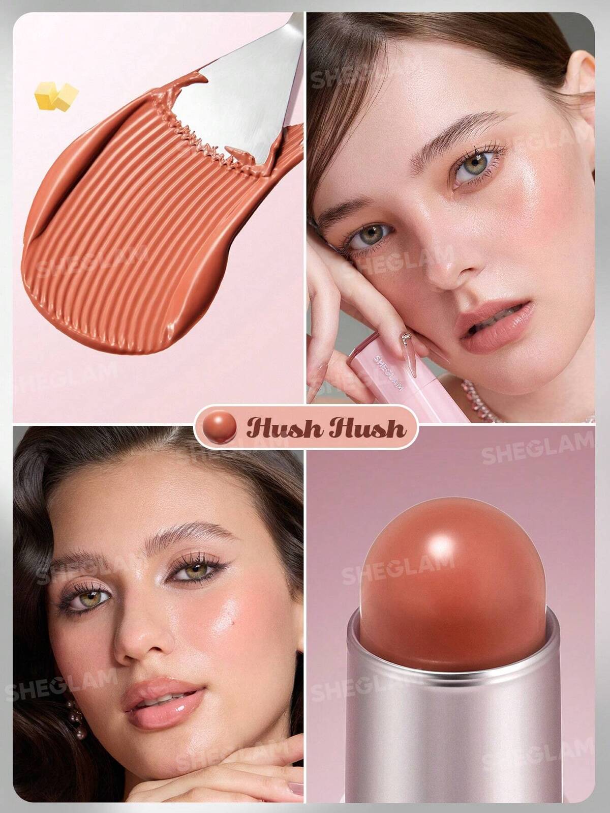 Sheglam - Buttery Bliss Blush Stick - 6G ingredients label