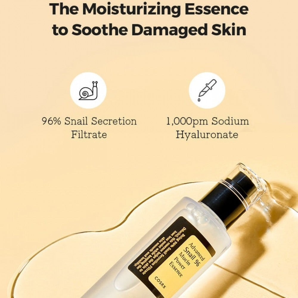 Cosrx Advanced Snail 96 Mucin Power Essence 100 Ml before after skin results
