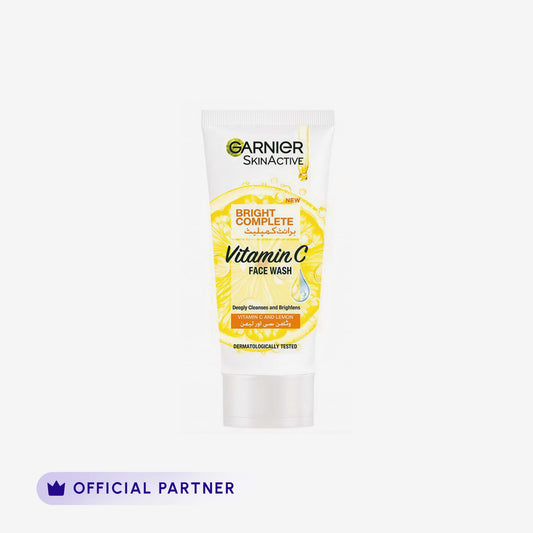 Garnier Skin Active Bright Complete Face Wash 100Ml - For Brighter Skin front packaging
