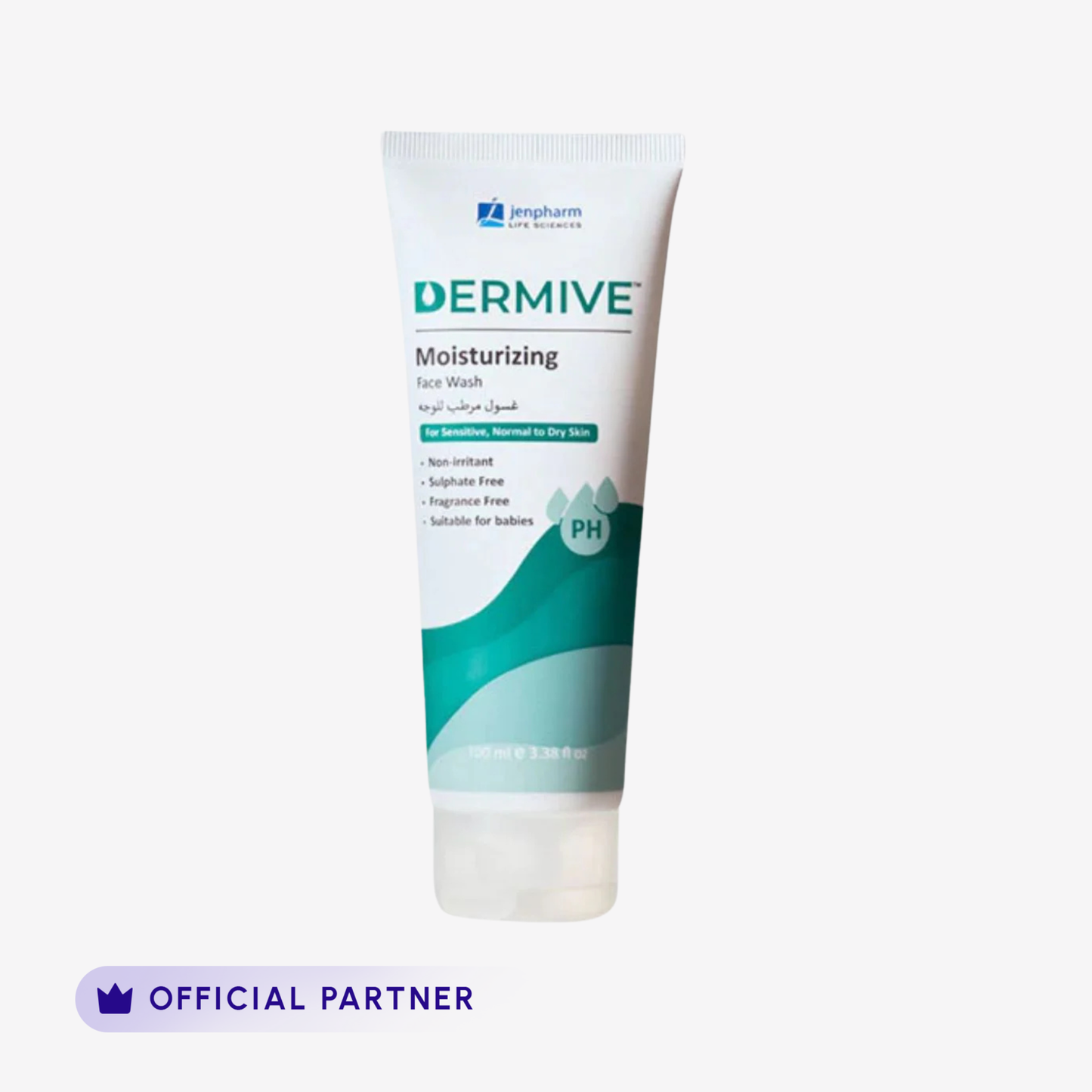 Jenpharm Dermive Face & Body Wash 100Ml front packaging