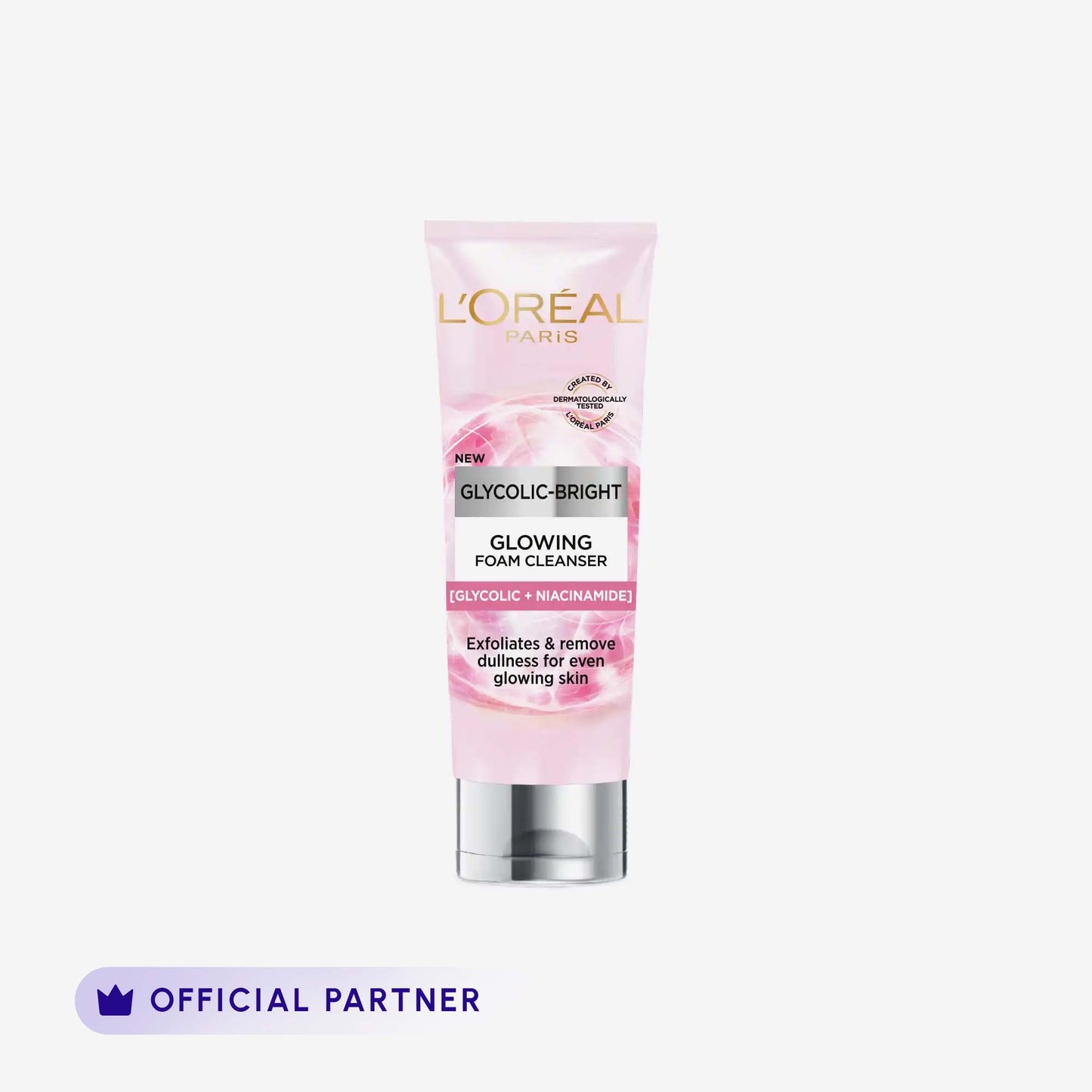L'Oreal Paris Glycolic Bright Glowing Daily Face Wash 100ml front packaging