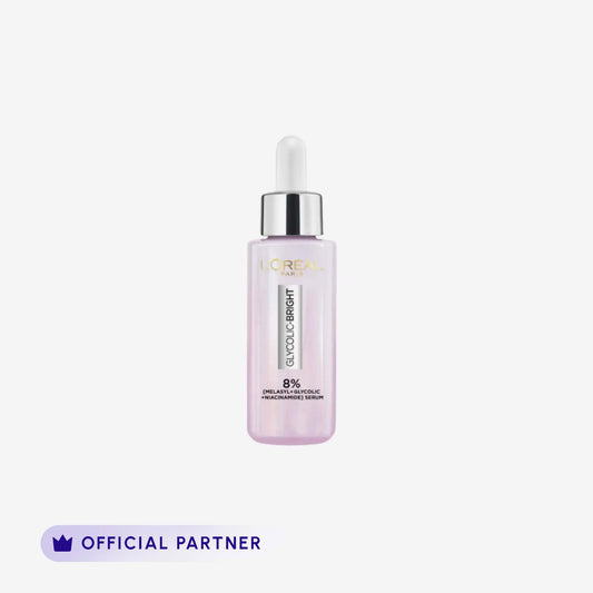 L'Oreal Paris Glycolic Bright Instant Glowing Face Serum front packaging