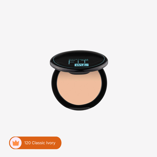 Maybelline Fit Me Matte & Poreless Compact Powder 120 Classic Ivory 6Gm front packaging