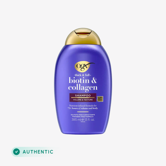 Ogx Shampoo Thick & Full Biotin & Collagen 13Oz front packaging