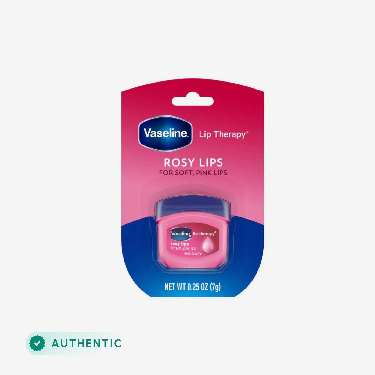 Vaseline Lip Therapy Rosy Lips 7G front packaging
