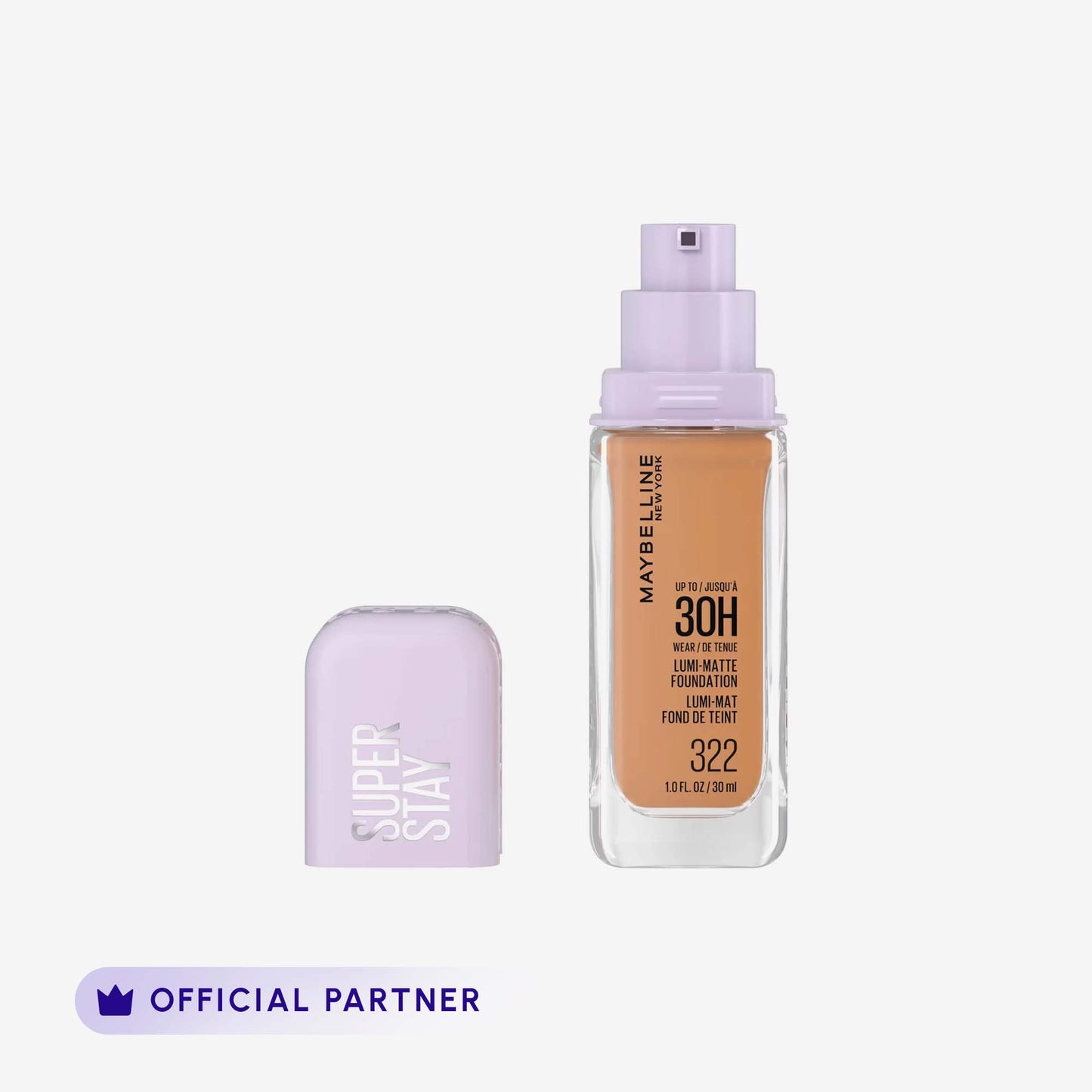 Maybelline New York Super Stay Up to 30hr Lumi Matte Foundation front packaging