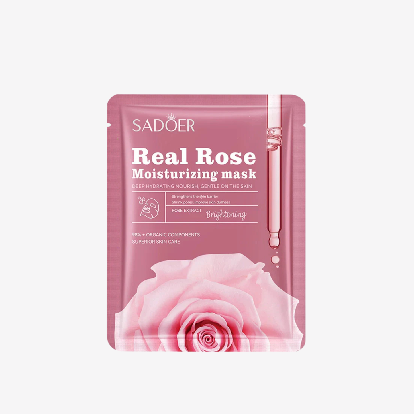 Sadoer Real Rose Moisturizing Facial Mask 25G - 1 PC front packaging