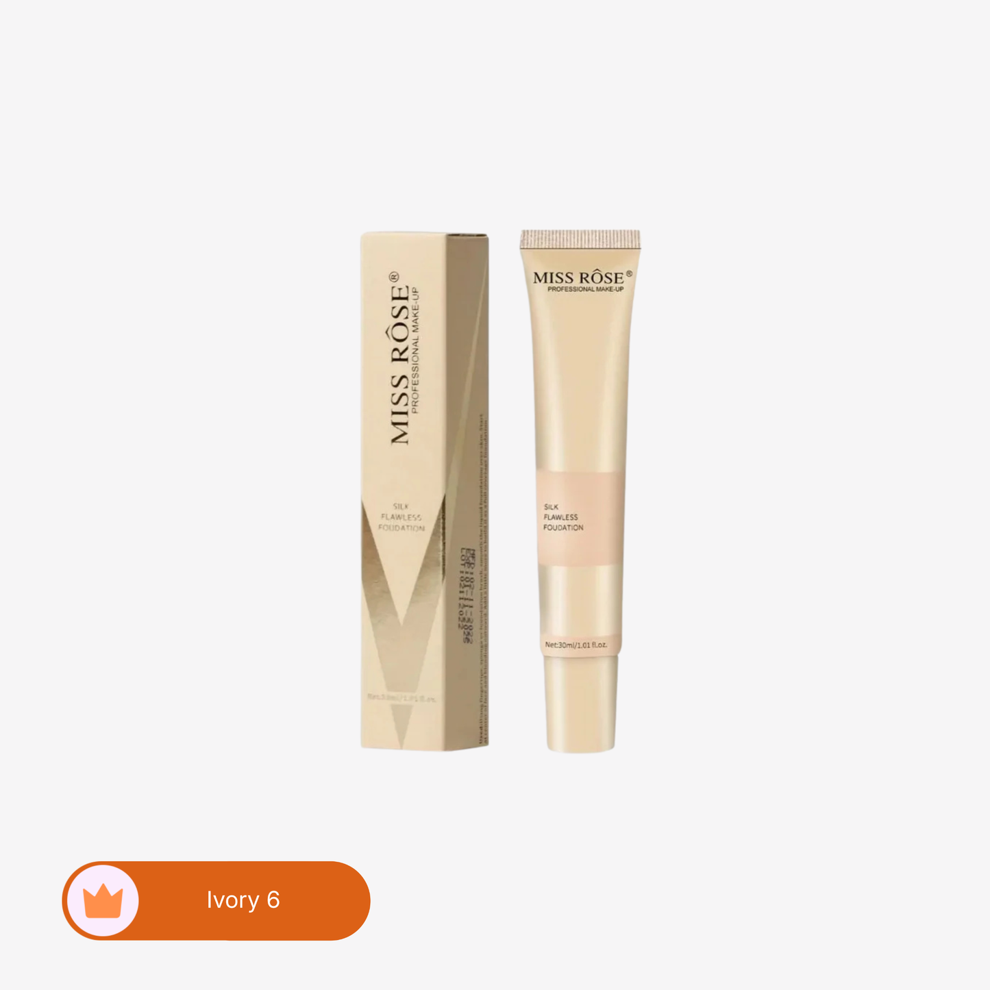 Miss Rose - Silk Flawless Foundation - 30Ml ingredients label