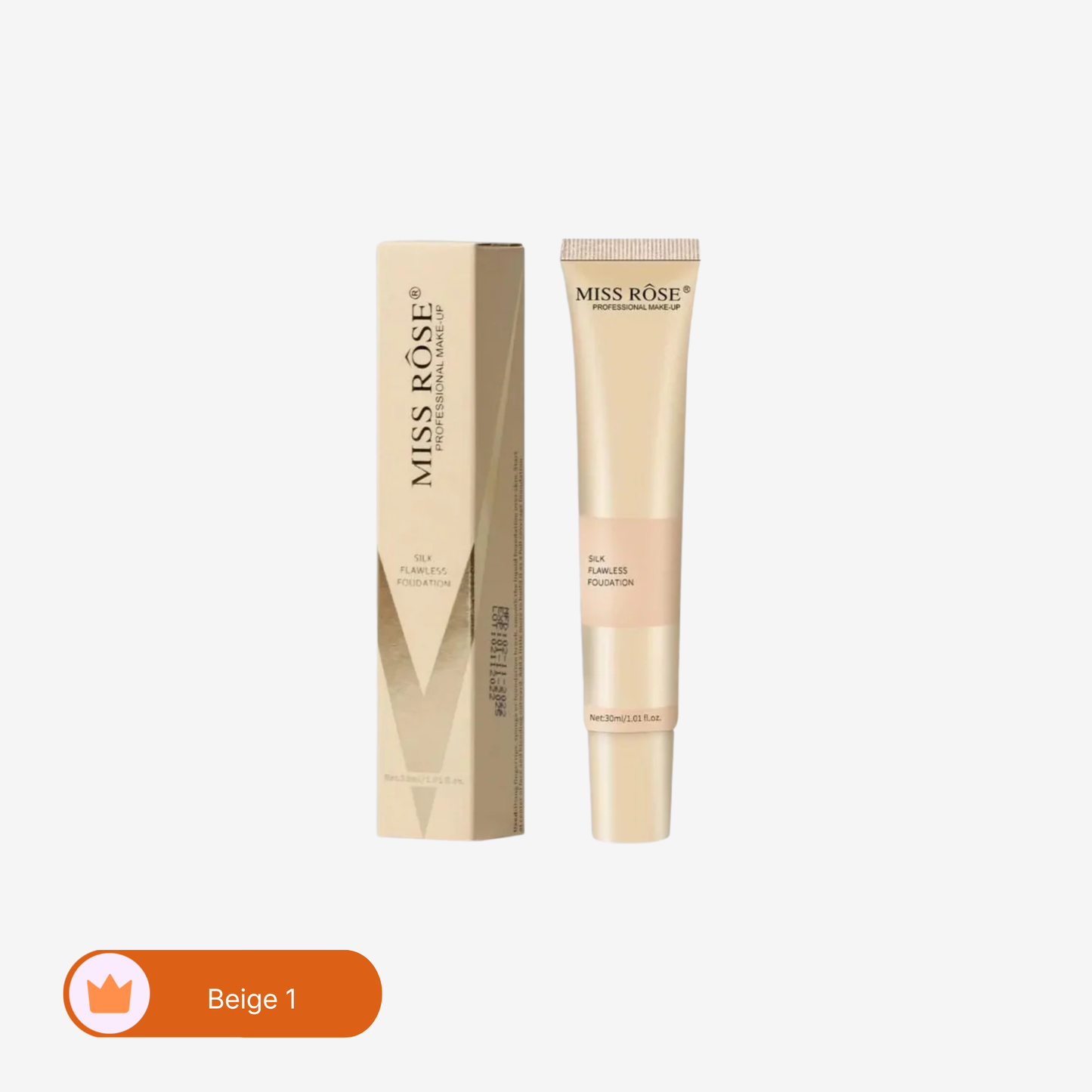 Miss Rose - Silk Flawless Foundation - 30Ml Korean skincare Pakistan