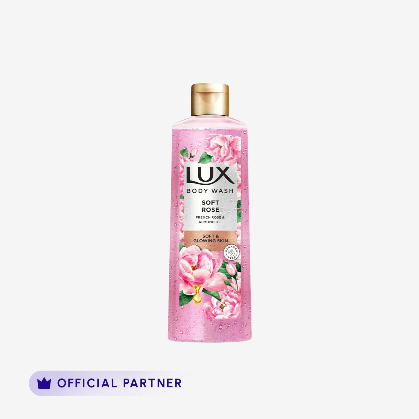 Lux Body Wash Soft Rose - 520Ml front packaging