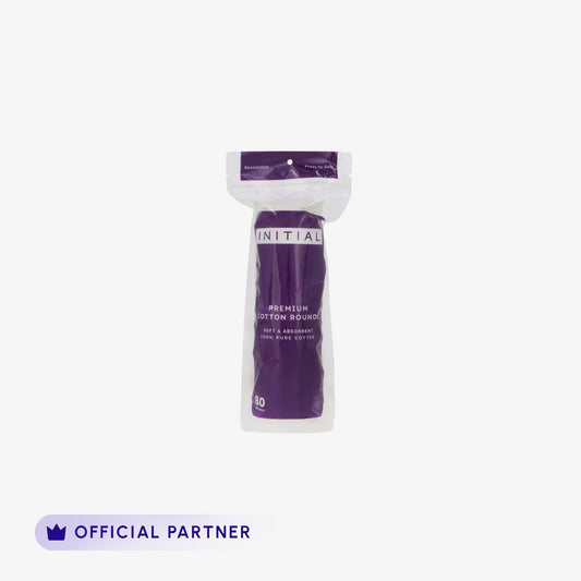 Initial Premium Cotton Rounds front packaging