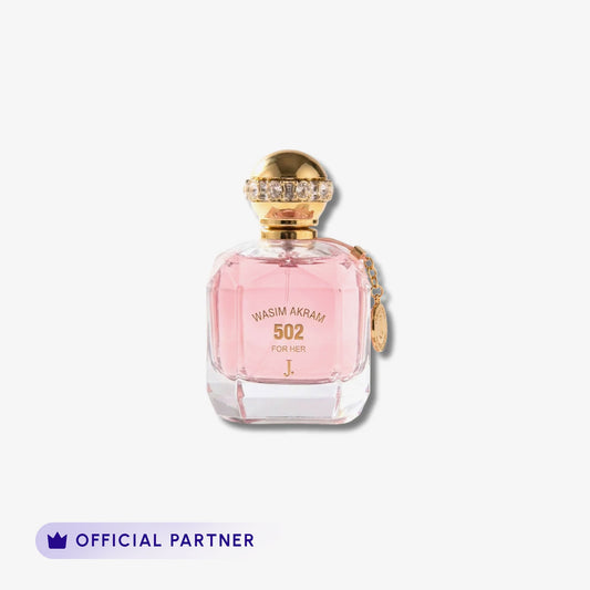 J. Wasim Akram 502 For Her 30ml front packaging