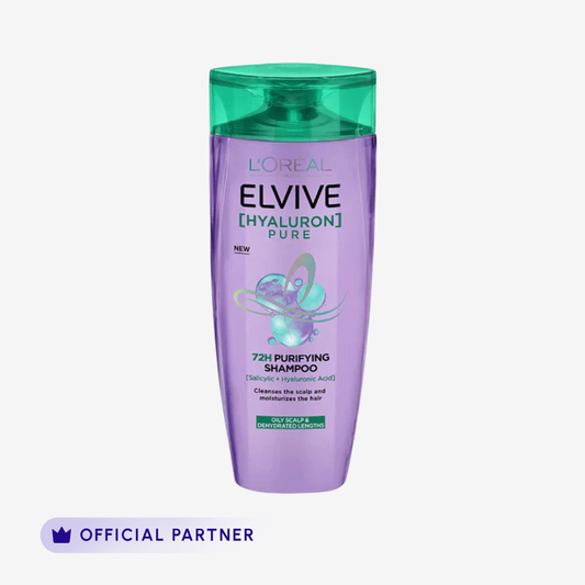 L'Oreal Paris Elvive Hyaluron Pure Shampoo 175Ml front packaging