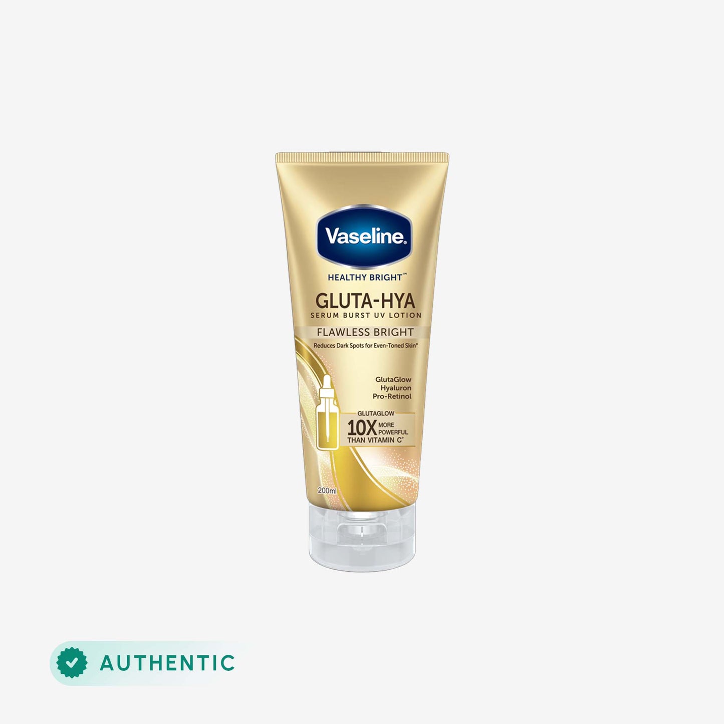 Vaseline - Gluta-Hya Serum Brust Lotion - 200Ml jar close up