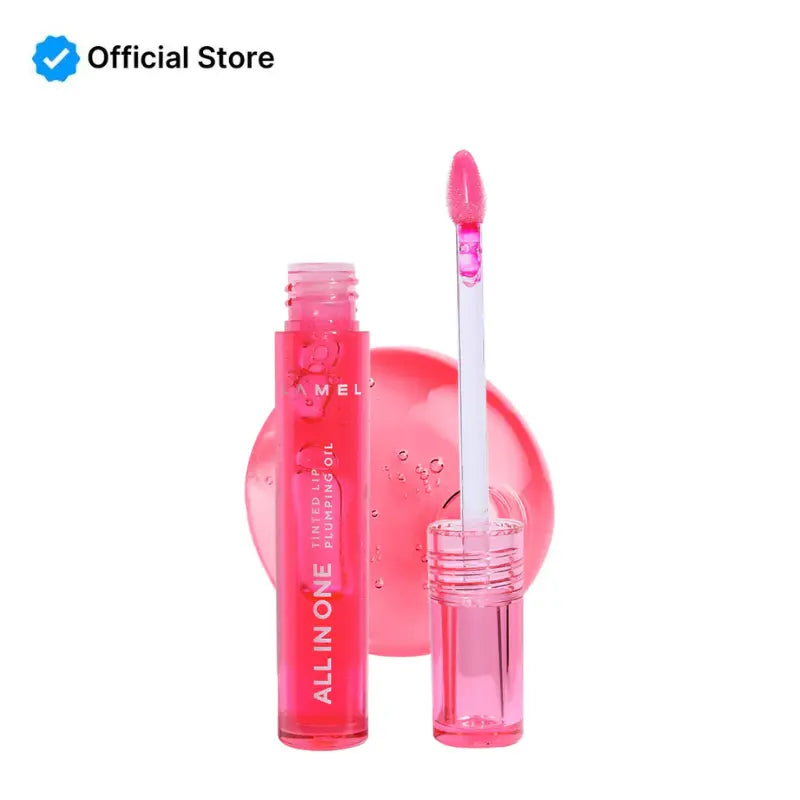 Lamel - All In One Lip Tinted Plumping Oil texture gel cream