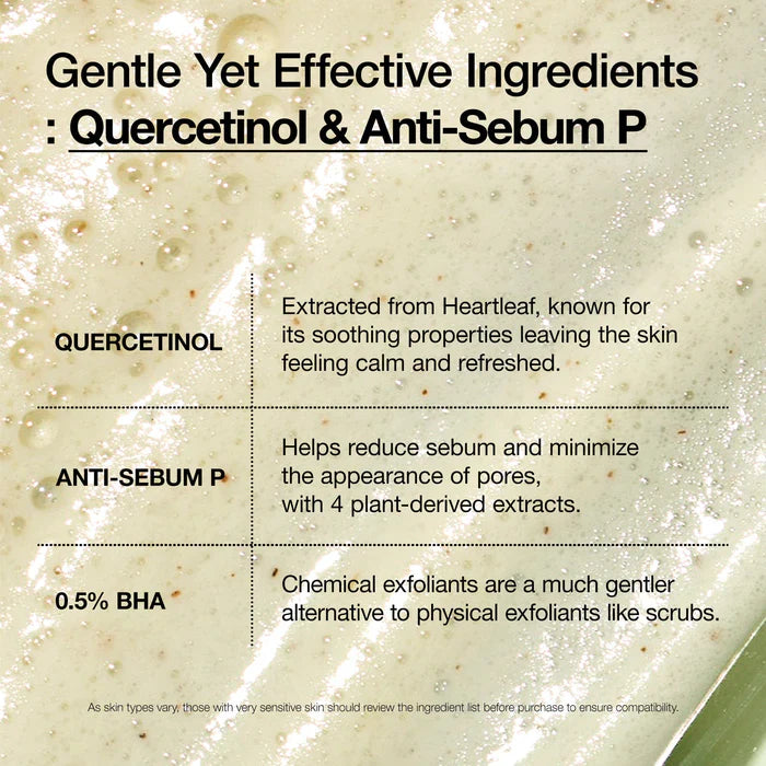 Anua Heartleaf Quercetinol Pore Deep Cleansing Foam 150Ml before after skin results