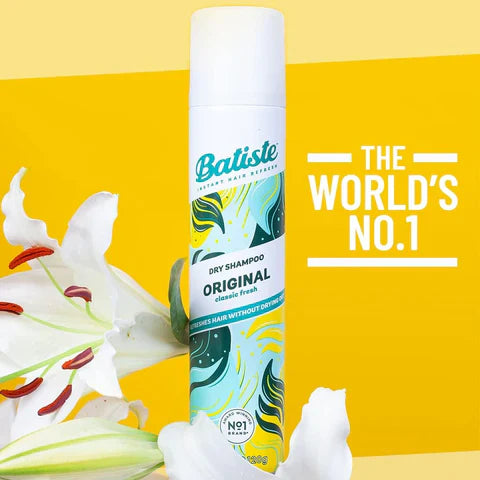 Batiste Dry Shampoo Classic Fresh Original 200Ml jar close up