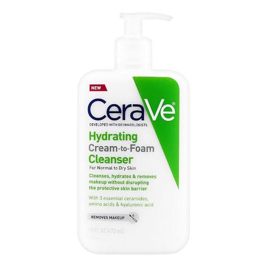 Cerave Hydrating Cream to Foam Cleanser 16oz (473ml)