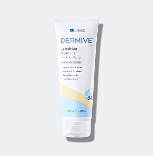 Jenpharm Dermive Moisturizer Sensitive For Normal To Dry 100ml front packaging