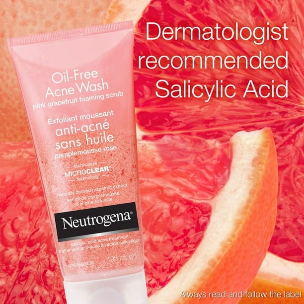 Neutrogena Oil-Free Acne Wash Pink Grapefruit Foaming Scrub