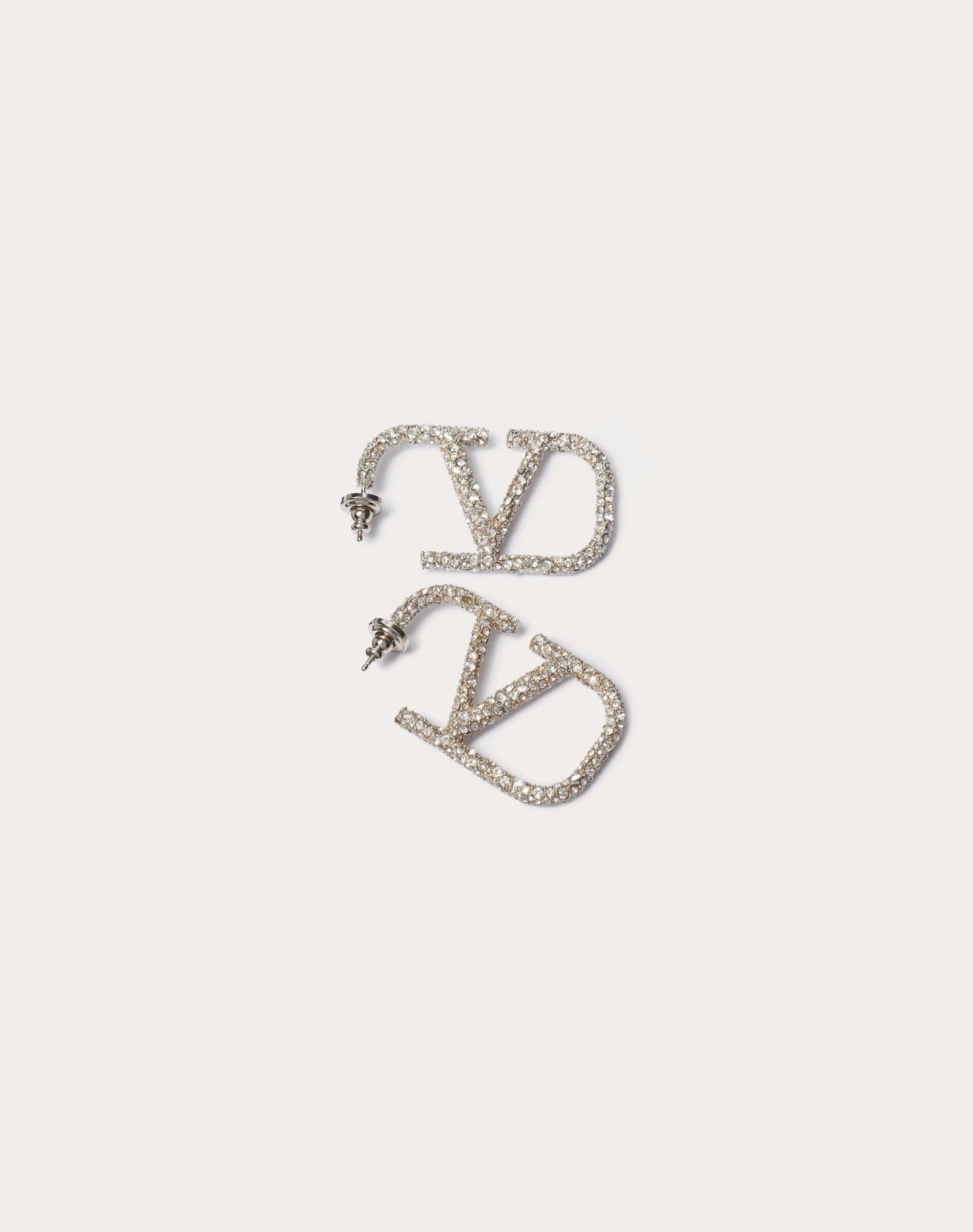 Vlogo Signature Earrings In Metal And Sawarovski® Crystals