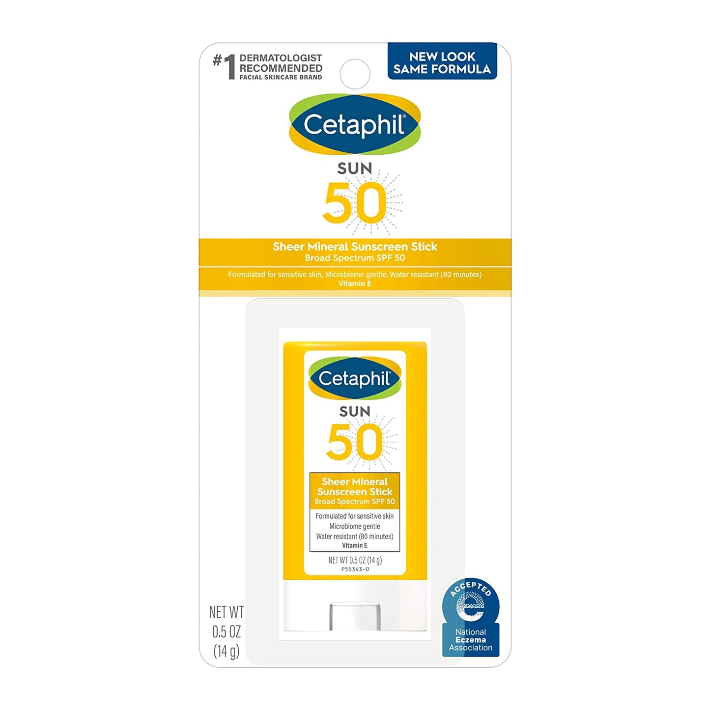 Cetaphil SHEER MINERAL SUNSCREEN STICK BROAD SPECTRUM SPF 50 without box