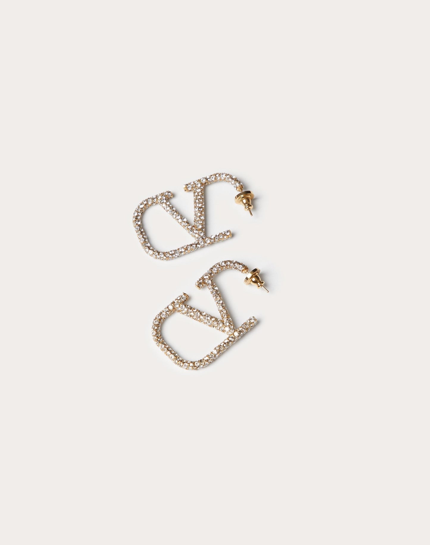 Vlogo Signature earrings in metal and Swarovski® crystals