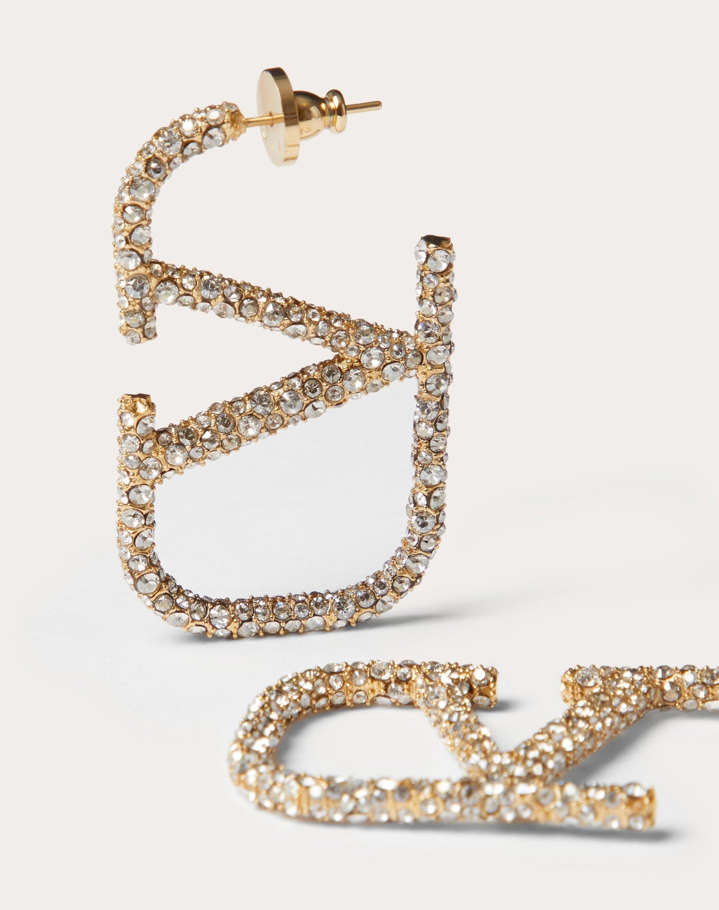 Vlogo Signature earrings in metal and Swarovski® crystals