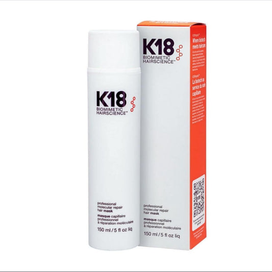 K18 Biomimetic Hairscience Pro Molecular Repair Dry or Damaged Hair - 4 Minutes - 1 Pack 150ml 5 oz