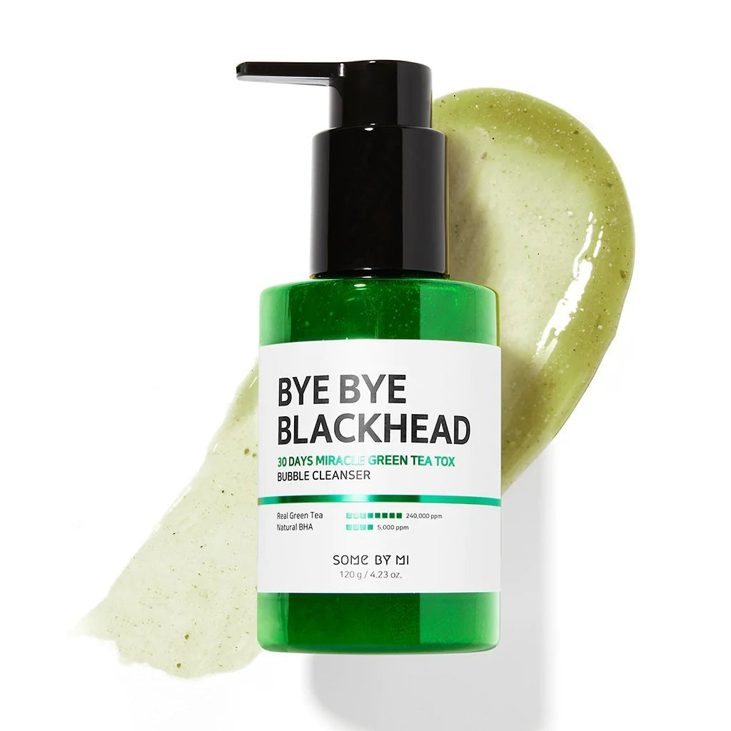 SOME BY MI, Bye Bye Blackhead 30 Days Miracle Green Tea Tox Bubble Cleanser, 4.23 oz (120 g)