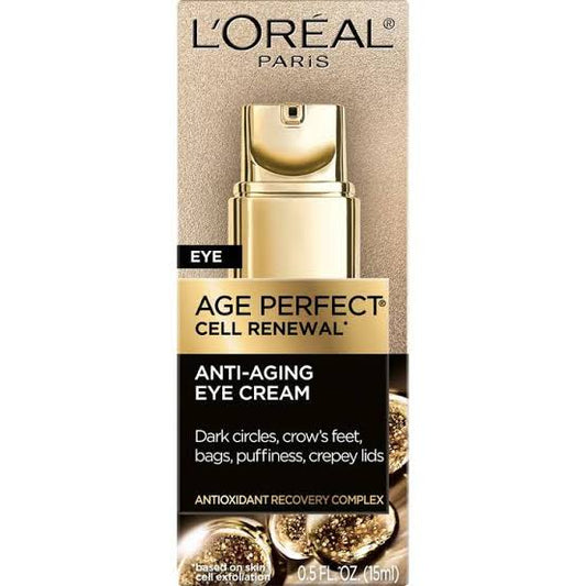 L'Oreal Age Perfect Cell Renewal Anti-Aging Eye Cream Treatment, 0.5 fl oz