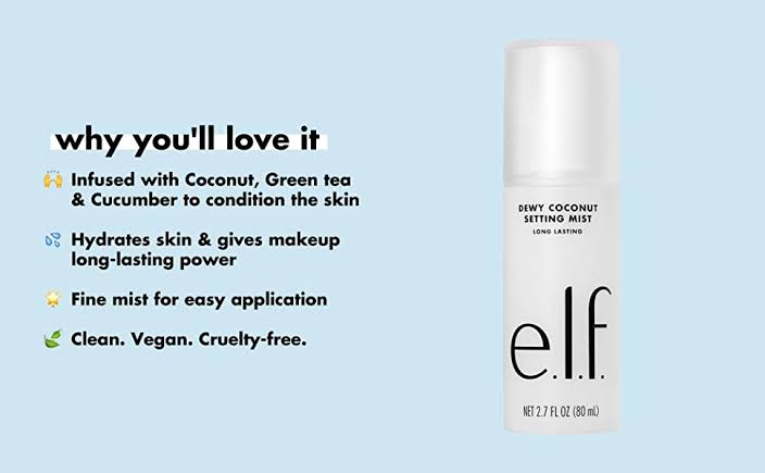 ELF Dewy Coconut Setting Mist