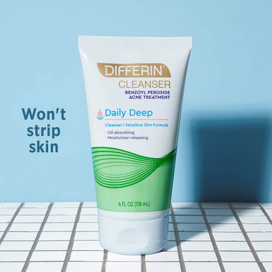 Differin Daily Deep Cleanser 118ml for sensitive skin (Expiry 02/24)