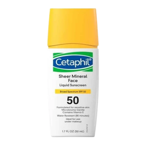 CETAPHIL SHEER MINERAL SUNSCREEN FACE LIQUID BROAD SPECTRUM SPF 50 expiry 12/23