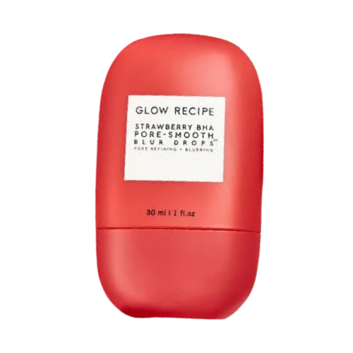 GLOW RECIPE – Strawberry BHA Pore Smooth Blur Drops – 30ml