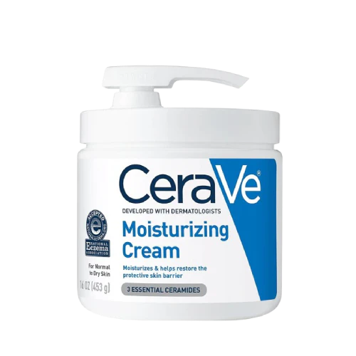 Cerave Moisturizing Cream 453gm for normal to dry skin (with pump)