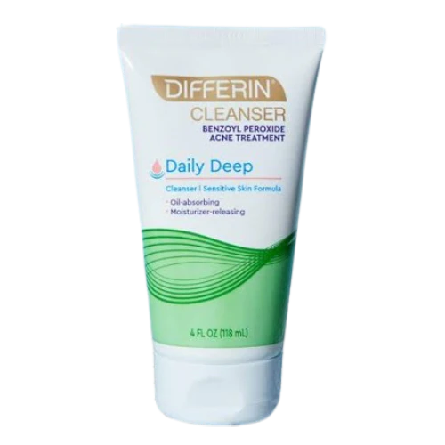 Differin Daily Deep Cleanser 118ml for sensitive skin (Expiry 02/24)