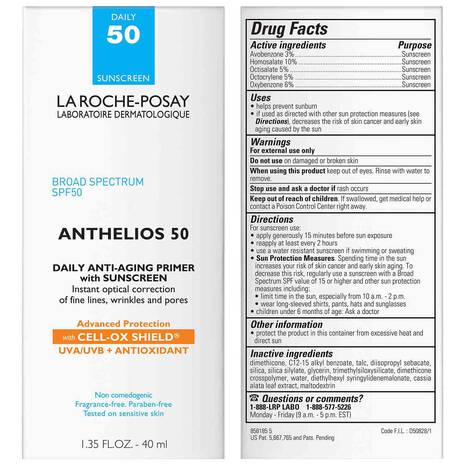 LA ROCHE POSAY - ANTHELIOS ANTI-AGING PRIMER WITH SPF 50 SUNSCREEN