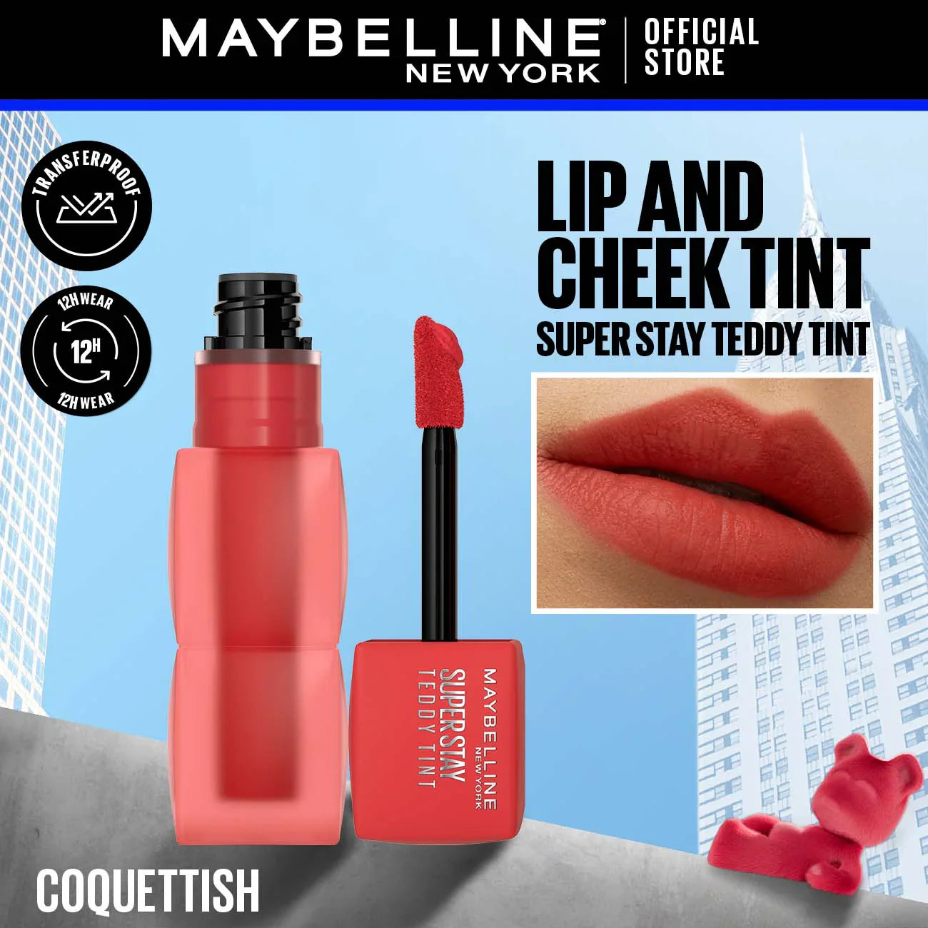 Maybelline New York's Super Stay Teddy Tintâ„¢: The 12-Hour Liquid Lip Tint!