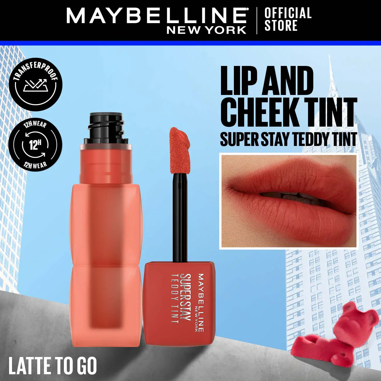 Maybelline New York's Super Stay Teddy Tintâ„¢: The 12-Hour Liquid Lip Tint!