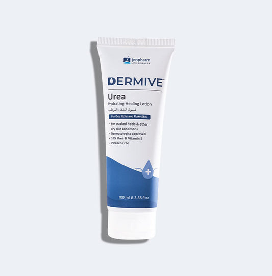 Jenpharm Dermive Urea Hydrating Healing Lotion 100Ml front packaging