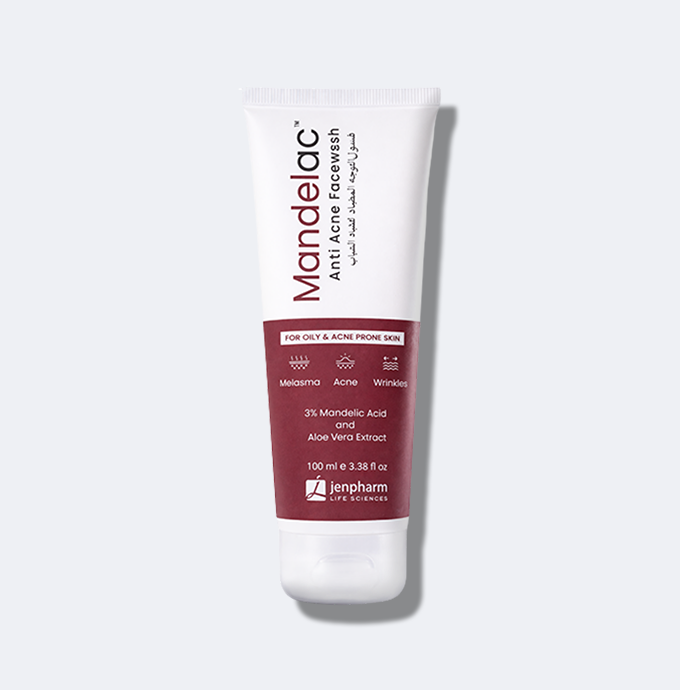 Jenpharm Mandelac Face Wash 100Ml front packaging
