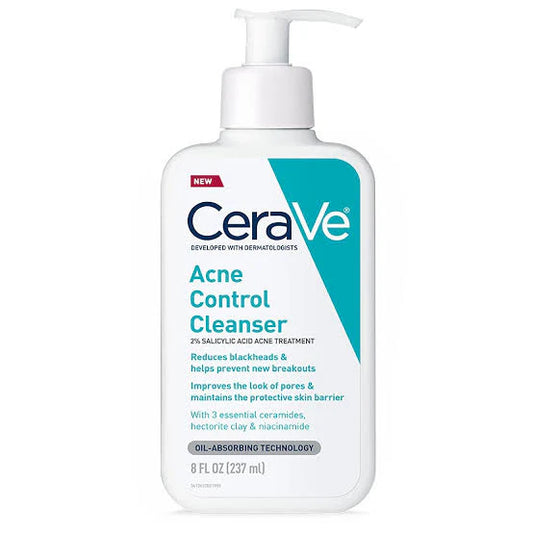 Cerave Acne Control Cleanser

2% SALICYLIC ACID ACNE TREATMENT 473ml