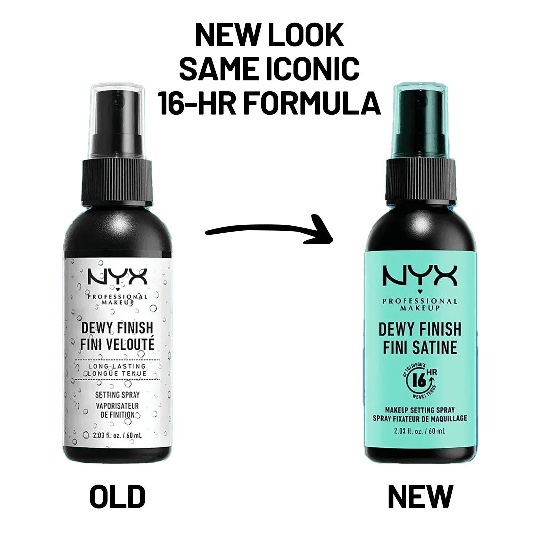 NYX Cosmetics Makeup Setting Spray - 02 Dewy Finish Long Lasting jar close up