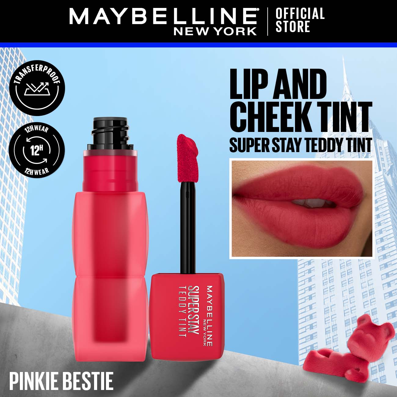 Maybelline New York's Super Stay Teddy Tintâ„¢: The 12-Hour Liquid Lip Tint!